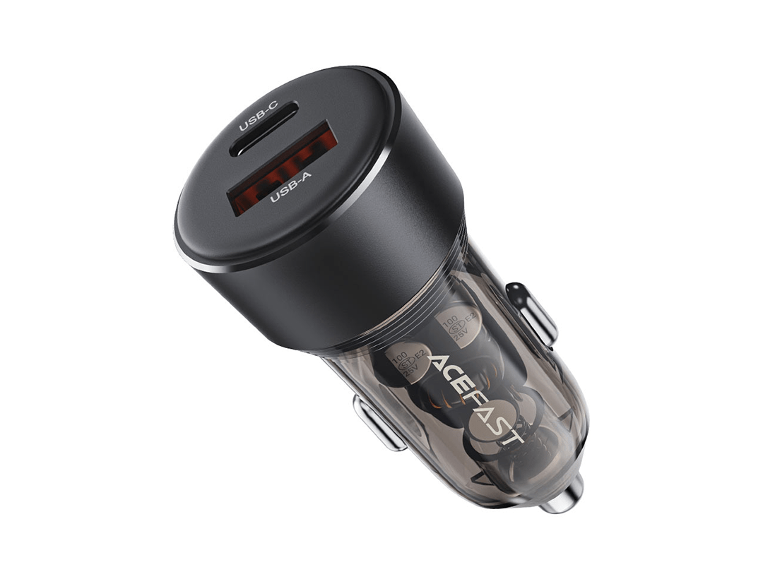 Acefast Fast Charge B12 60W (1xUSB-C + 1xUSB-A) Car Charger in Qatar Acefast Fast Charge B12 60W (1xUSB-C + 1xUSB-A) Car Charger in Qatar